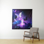 Tenture Arrière - plan aux papillons de nuit (En situation)