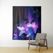 Tenture Arrière - plan aux papillons de nuit (En situation)