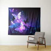 Tenture Arrière - plan aux papillons de nuit (En situation (horizontale))