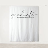 Tenture Arrière-plan Chic Script Graduation (Devant)