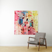 Tenture arrière - plan d'aquarelle Abstrait et coloré (En situation (horizontale))