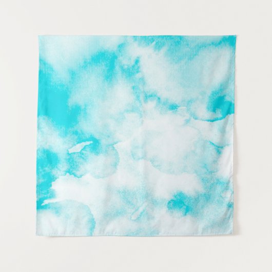 Tenture Arrière - plan d'aquarelle bleu (Devant)
