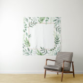 Tenture Arrière - plan d'aquarelle feuille du cadre (En situation)