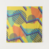 Tenture Arrière - plan d'art pop, texture géométrique abst (Devant (Horizontal))