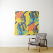 Tenture Arrière - plan d'art pop, texture géométrique abst (En situation)