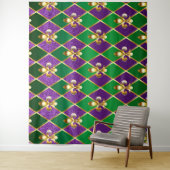 Tenture Arrière - plan de bijoux Mardi Gras (En situation)