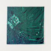 Tenture Arrière - plan de carte de circuits électroniques, (Devant)