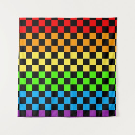 Tenture Arrière-plan de conception À damiers multicolore c (Devant)