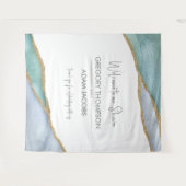 Tenture Arrière-plan de douche à aquarelle moderne or (Devant (Horizontal))