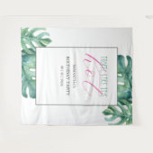 Tenture Arrière - plan de fête d'anniversaire tropical (Devant (Horizontal))