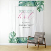 Tenture Arrière - plan de fête d'anniversaire tropical (En situation)