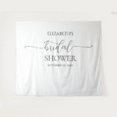 Tenture Arrière-plan de Fête des mariées de script minimal (Devant (Horizontal))