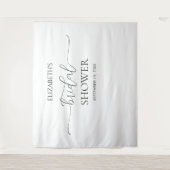 Tenture Arrière-plan de Fête des mariées de script minimal (Devant)