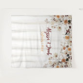 Tenture Arrière-plan de Fête des mariées Fleur sauvage aqu (Devant (Horizontal))