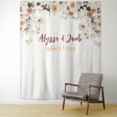 Tenture Arrière-plan de Fête des mariées Fleur sauvage aqu (En situation)