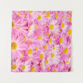 Tenture Arrière - plan de fleurs rose et jaune  (Devant (Horizontal))