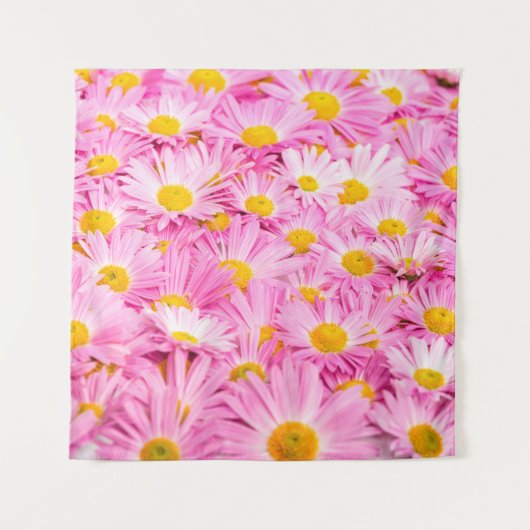 Tenture Arrière - plan de fleurs rose et jaune  (Devant)