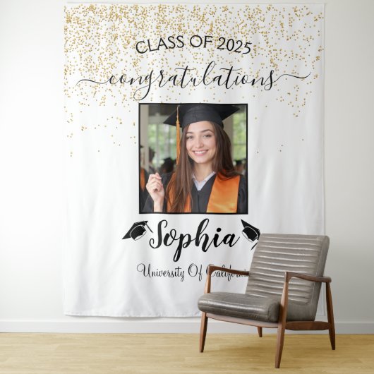 Tenture Arrière-plan de graduation de script moderne | Pho (En situation)