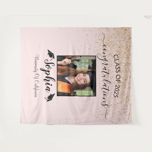 Tenture Arrière-plan de graduation de script moderne | Pho (Devant (Horizontal))