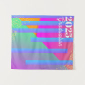 Tenture Arrière-plan de graduation géométrique néon (Devant (Horizontal))