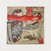 Tenture arrière - plan de journal déchiré par le poster vi (Devant (Horizontal))