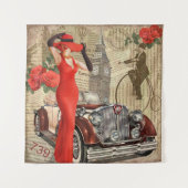 Tenture arrière - plan de journal déchiré par le poster vi (Devant)