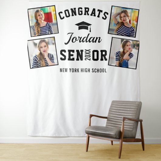 Tenture Arrière-plan de la cabine photo Black White (En situation)