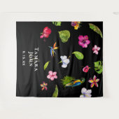 Tenture Arrière-plan de la cabine photo noire tropicale ro (Devant (Horizontal))