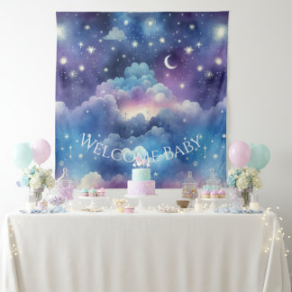 Tenture Arrière-plan de la douche d'adoption Starry Sky