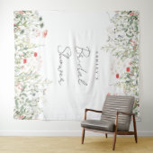 Tenture Arrière-plan de la Fête des mariées de prairie fle (En situation (horizontale))