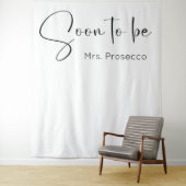 Tenture Arrière-plan de la Fête des mariées de script mode (En situation)