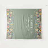 Tenture Arrière-plan de la Fête des mariées Fleur sauvage (Devant (Horizontal))