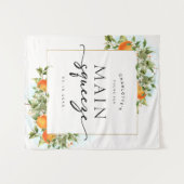 Tenture Arrière-plan de la Fête des mariées Oranges (Devant (Horizontal))