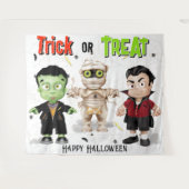 Tenture Arrière-plan de la fête d'Halloween Monster (Devant (Horizontal))
