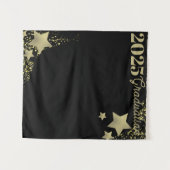 Tenture Arrière-plan de la graduation des étoiles d'or (Devant (Horizontal))