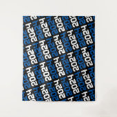 Tenture Arrière-plan de la graduation en noir et bleu (Devant)