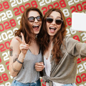 Tenture Arrière-plan de la graduation en or et en rouge de