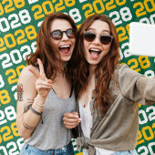 Tenture Arrière-plan de la graduation verte et or