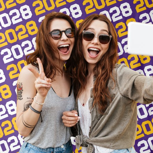 Tenture Arrière-plan de la graduation violette et or