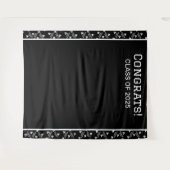 Tenture Arrière-plan de la partie de graduation noire et b (Devant (Horizontal))