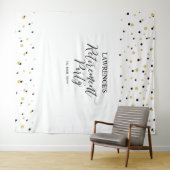 Tenture Arrière-plan de la partie de retraite Gold & Black (En situation (horizontale))