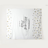 Tenture Arrière-plan de la partie de retraite Gold & Black (Devant (Horizontal))