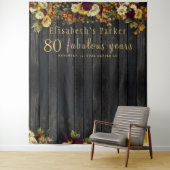 Tenture Arrière-plan de la photo d'anniversaire fleurie d' (En situation)