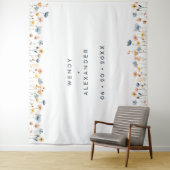 Tenture Arrière-plan de Mariage floral élégant (En situation)