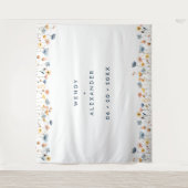 Tenture Arrière-plan de Mariage floral élégant (Devant)