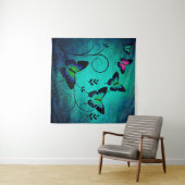 Tenture Arrière - plan de papillons de texture (En situation (horizontale))