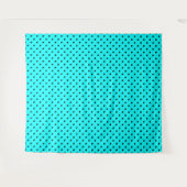Tenture Arrière - plan de pois turquoise (Devant (Horizontal))