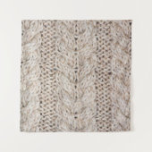 Tenture Arrière - plan de texture de laine de tricot blanc (Devant (Horizontal))