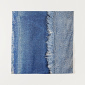 Tenture Arrière - plan de tissu Denim Jeans déchiré (Devant (Horizontal))
