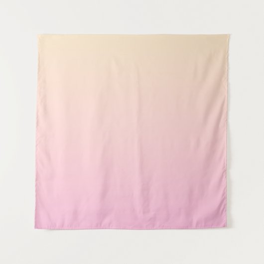 Tenture Arrière - plan dégradé rose pâle et jaune (Devant)